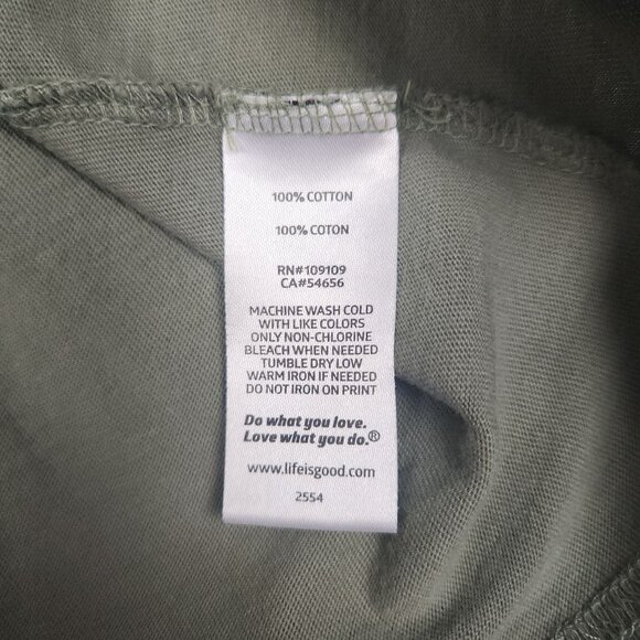 Life Is Good Vintage Log On Graphic Long Sleeve T-Shirt Men Size XL - Picture 3 of 8